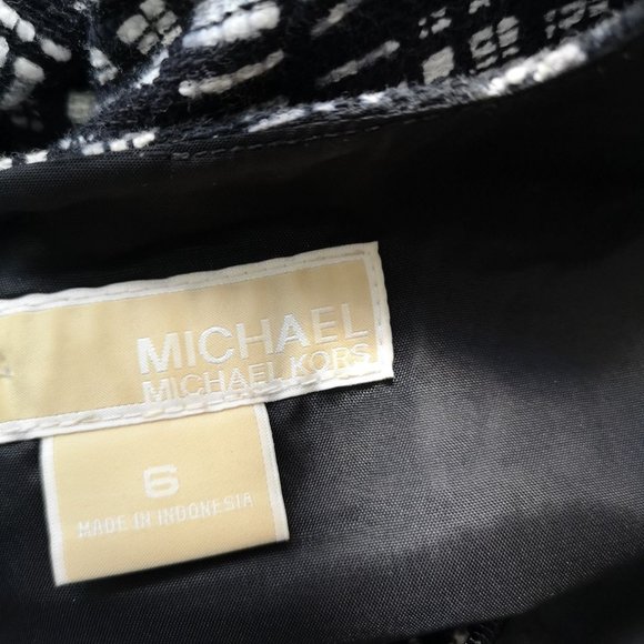 Michael Kors Cotton Dress black/white 6 - Picture 3 of 8